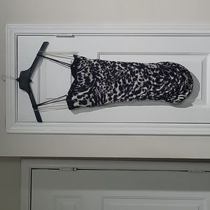 Zebra print mini dress